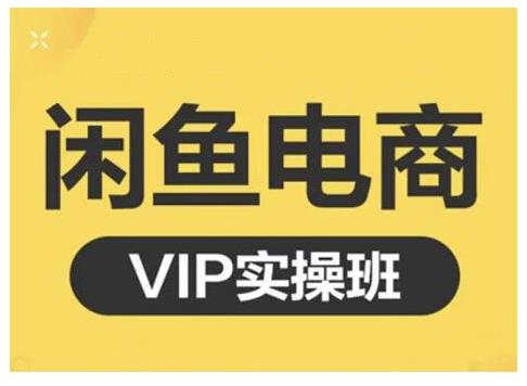 闲鱼电商零基础入门到进阶VIP实战课程,帮助你掌握闲鱼电商所需的各项技能-副业金库