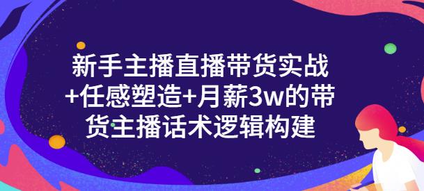 新手主播直播带货实战 信任感塑造 月薪3w的带货主播话术逻辑构建-副业金库