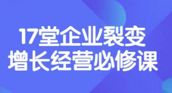 《盈利增长17堂必修课》企业裂变增长的经营智慧,带你了解增长的本质-副业金库