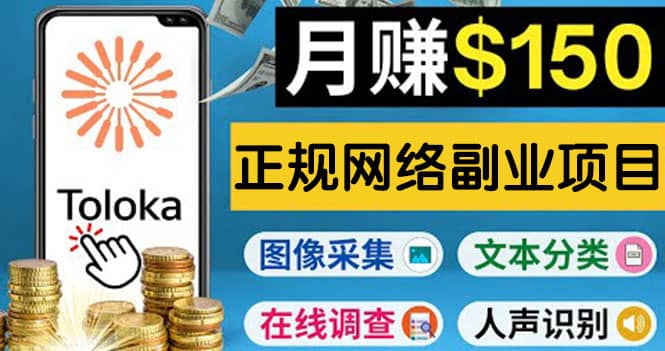 正规网络副业赚钱平台Toloka，利用业余时间月赚150美元-副业金库