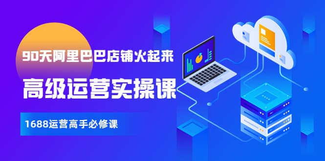 【90天阿里巴巴店铺火起来】高级运营实操课,1688运营高手必修课-副业金库