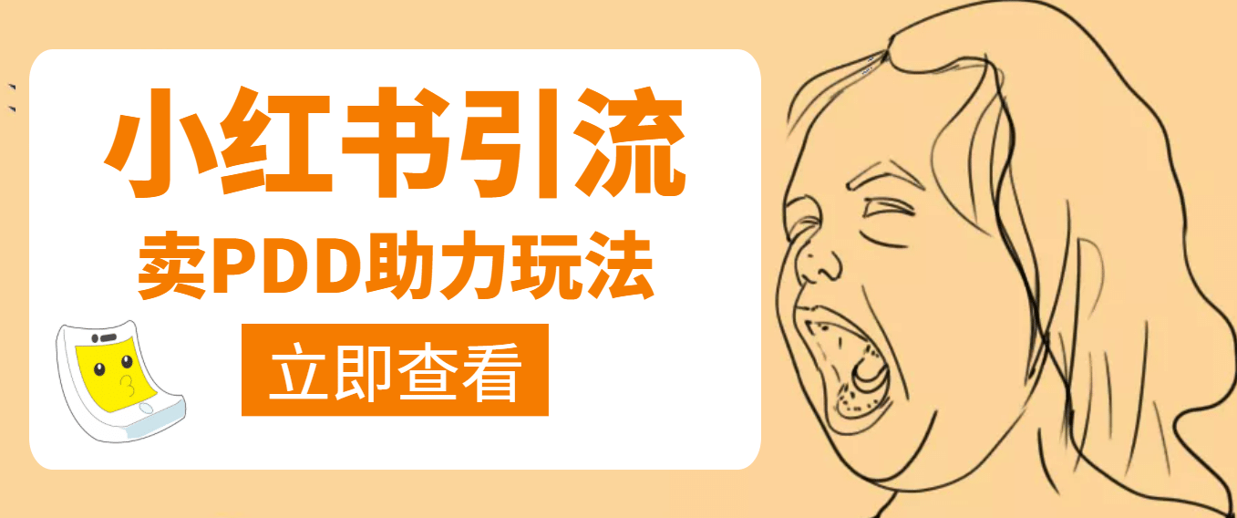 利用小红书卖拼多多助力-副业金库