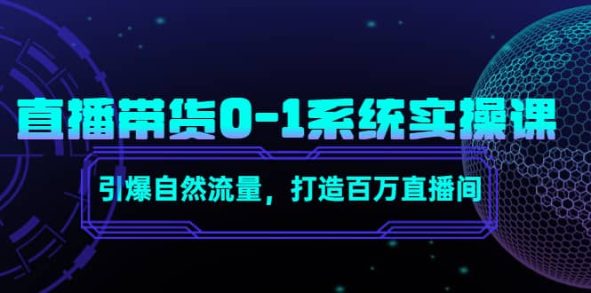 直播带货0-1系统实操课，引爆自然流量，打造百万直播间-副业金库