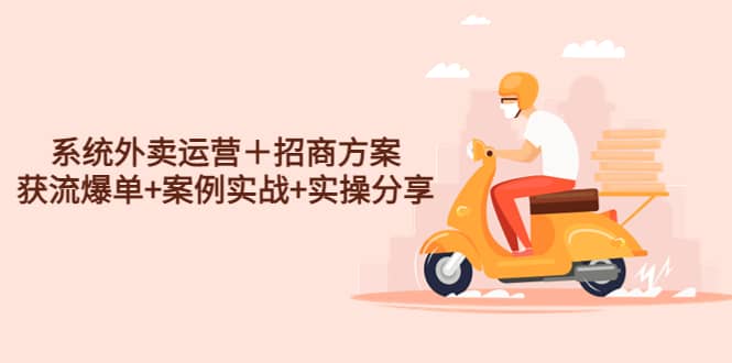 系统外卖运营＋招商方案，获流爆单 案例实战 实操分享-副业金库