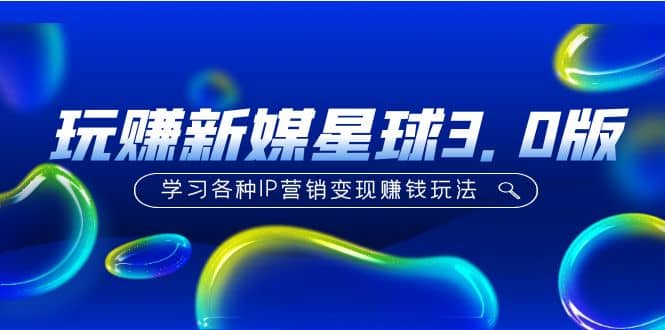 《玩赚新媒星球3.0版》学习各种IP营销变现玩法（价值498）-副业金库