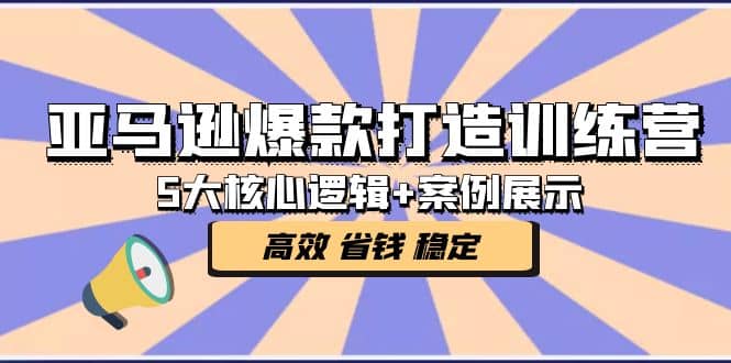 亚马逊爆款打造训练营：5大核心逻辑 案例展示 打造爆款链接 高效 省钱 稳定-副业金库