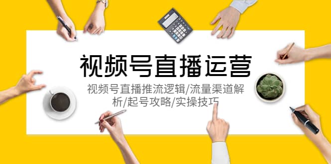 视频号直播运营，视频号直播推流逻辑/流量渠道解析/起号攻略/实操技巧-副业金库