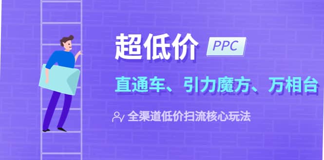 2023超低价·ppc—“直通车、引力魔方、万相台”全渠道·低价扫流核心玩法-副业金库