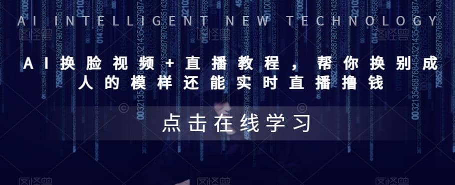 AI换脸视频 直播教程 帮你换成别人的模样还能实时直播撸钱 (教程 配套资料)-副业金库