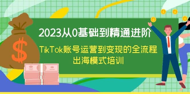 2023从0基础到精通进阶，TikTok账号运营到变现的全流程出海模式培训-副业金库