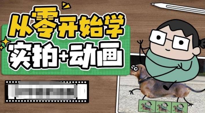 从零开始学实拍加动画，实拍加动画创意教程（49节视频课）-副业金库