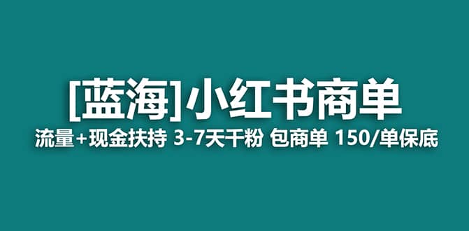 2023蓝海项目【小红书商单】流量 现金扶持,快速千粉,长期稳定,最强蓝海-副业金库