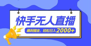 快手美女跳舞3.0，简单无脑，轻轻松松日入2000+-副业金库