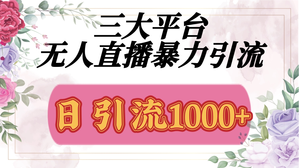 抖音，快手，视频号全平台通用，无人直播引流法，利用图片,模板,整套话术挂机全天支持矩阵操作，无限设备多开，超暴力引流，1000+高质量精准创业粉-副业金库