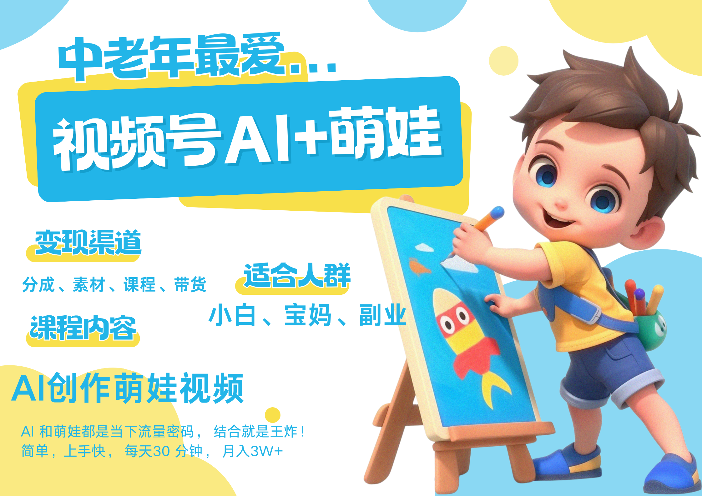 萌娃，又一爆款密码，小白3步上手，爆款率80%，每天十分钟，轻松AI变现萌娃搞钱，带货、素材、分成都非常猛，泼天流量，发布就爆！月入5W，抓紧学！-副业金库