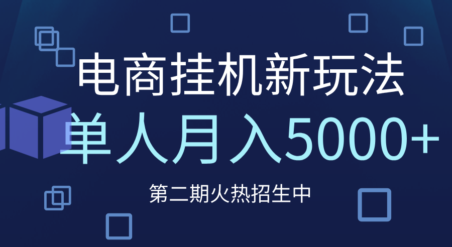 电商平台挂机新玩法，单人月入5000+攻略-副业金库