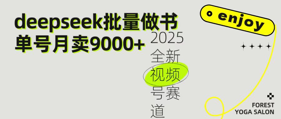 2025最新视频号项目 如何用Deepseek快速批量制作书单号 日入1000＋-副业金库