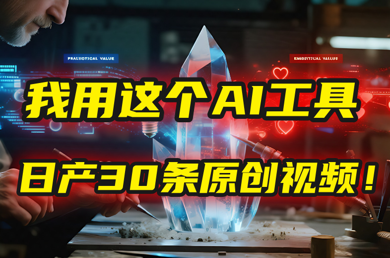 别再真人出镜了！我用这个AI工具，1张照片就能日产30条原创视频！-副业金库