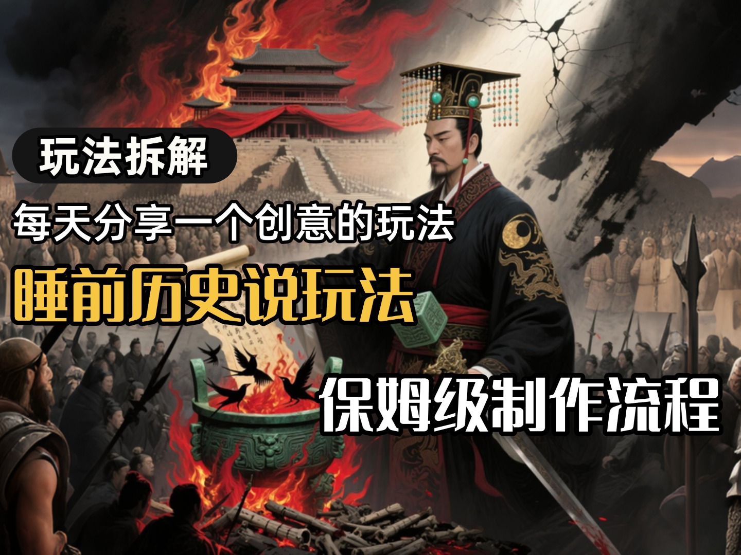 13条作品涨粉24.5万，全流程拆解睡前历史说，保姆级教程-副业金库