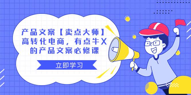 产品文案【卖点大师】高转化电商，有点牛X的 产品文案必修课-副业金库