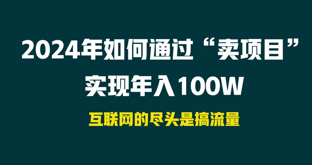 2024年如何通过“卖项目”实现年入100W-副业金库