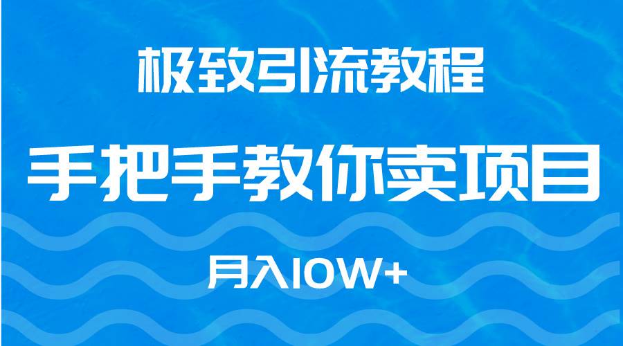 极致引流教程，手把手教你卖项目，月入10W+-副业金库